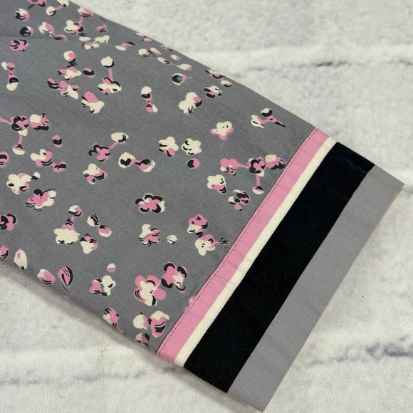 Boden Riviera Shirt Dress 16R Gray Floral Print Button Through‎ Poplin Belted - Picture 13 of 16